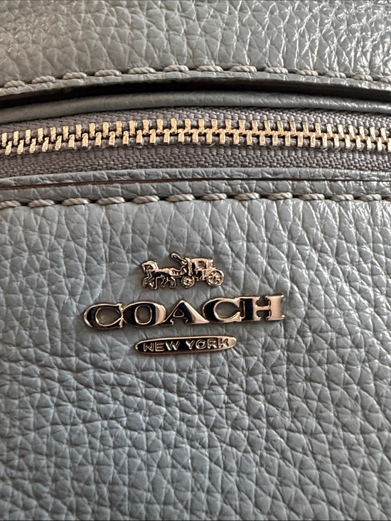 Coach Andi Mini Pebbled Leather  Backpack — Periwinkle main image 7